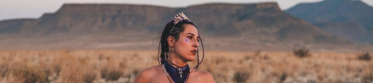 Josie Thorne in the desert